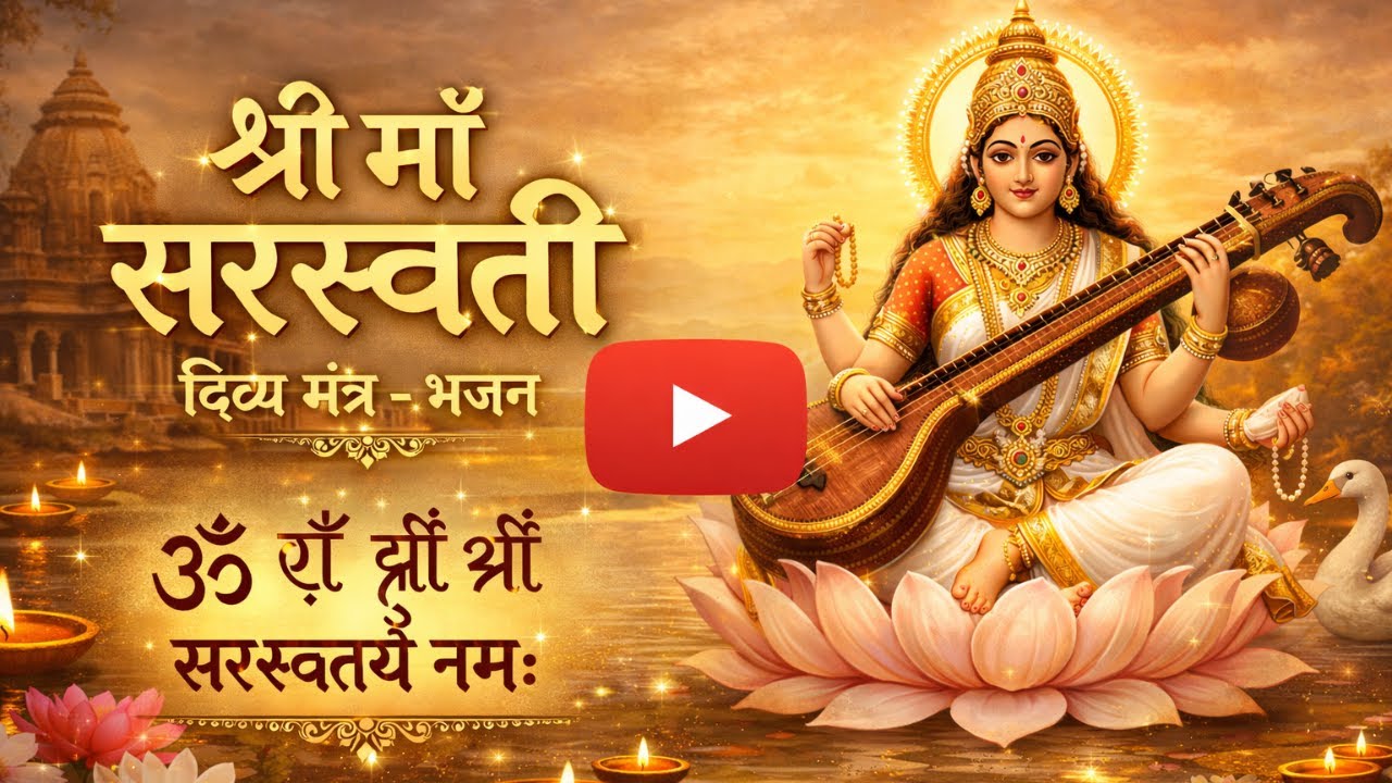 ॐ ऐं ह्रीं श्रीं सरस्वत्यै नमः 🙏 | Shri Maa Saraswati Divya Mantra #saraswati #bhakti #bhajan #viral