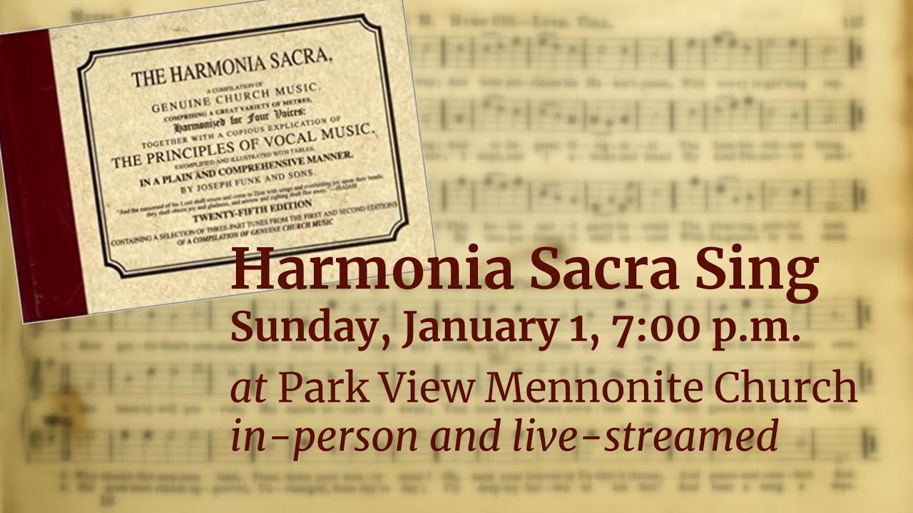 New Years Day Harmonia Sacra Sing