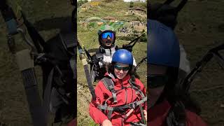 Would you try paragliding in Nepal🪂#Paragliding #Pokhara #SkyAdventure #AdventureLovers#youtubeshors
