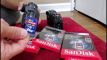 Sandisk Memory cards for 4k Mirrorless Cameras Fuji Xt2