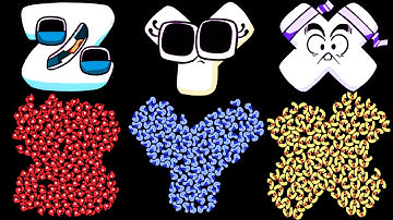 Alphabet Lore Lowercase Letters Filling with Reverse Letters (Z-A)