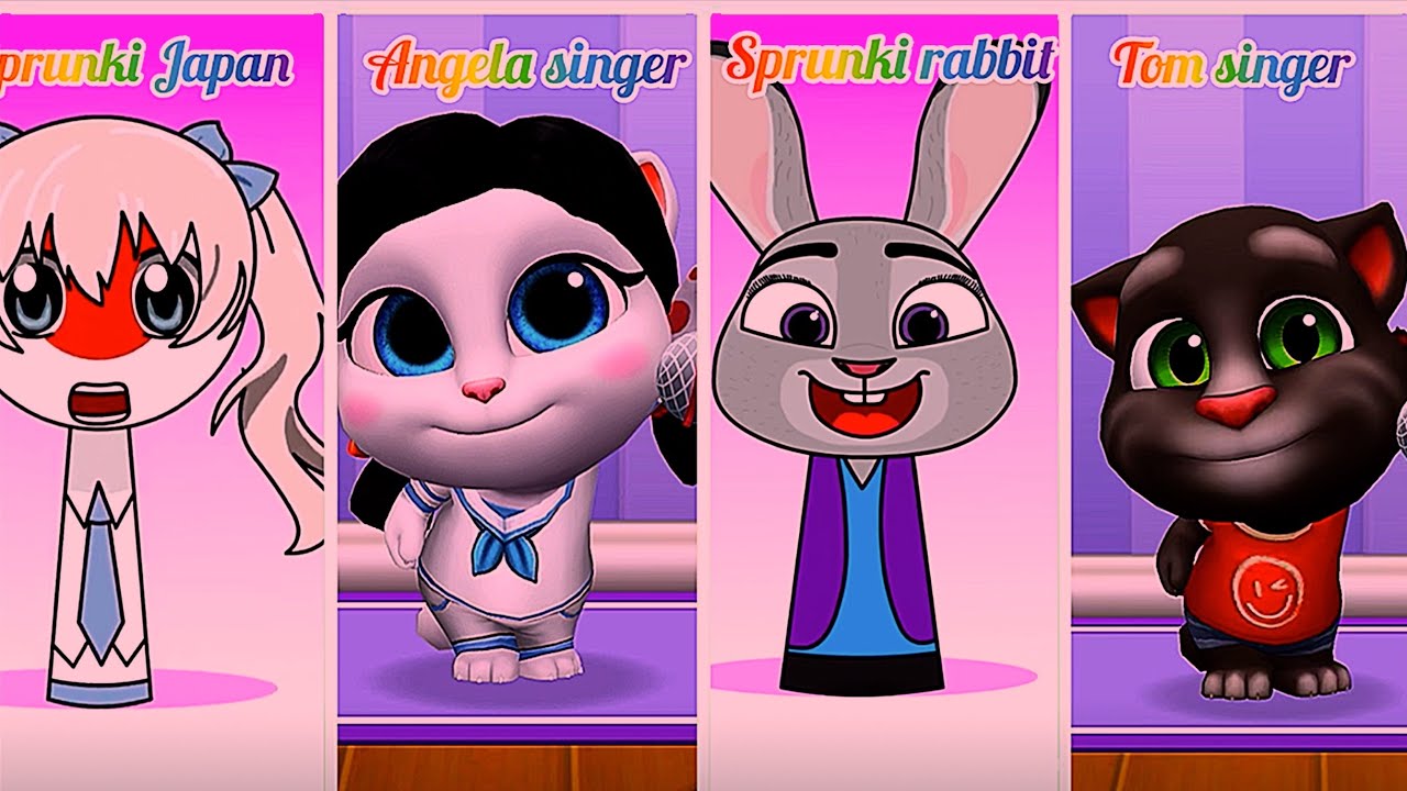 Angela Singer Rabbit Who is best: Sprunki Japan G Vs Angela Singer/ spr green rabbit & tom ...