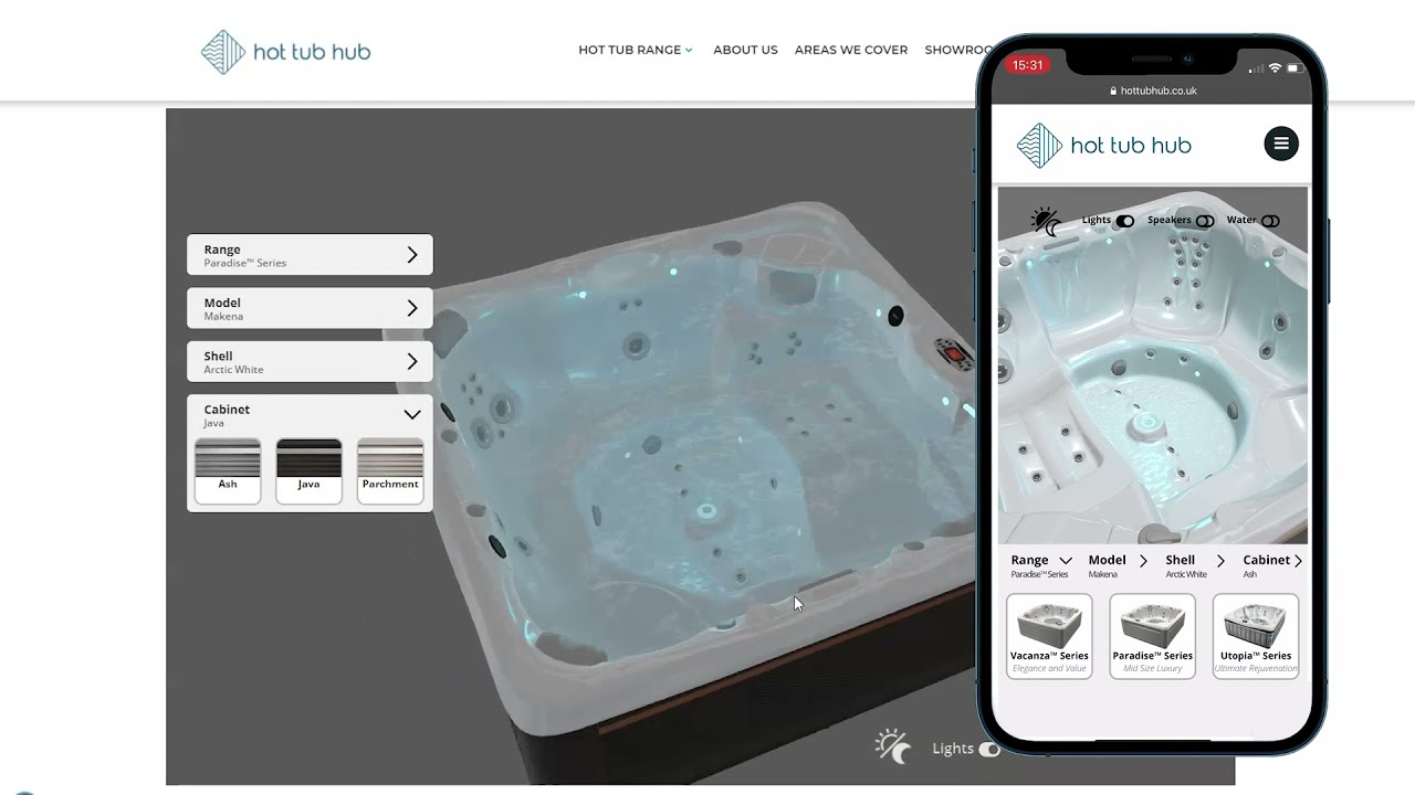 3D Hot Tub Configurator