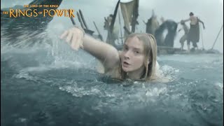 Galadriel Get Attacked by Sea Monster | The Rings of Power Episode 2