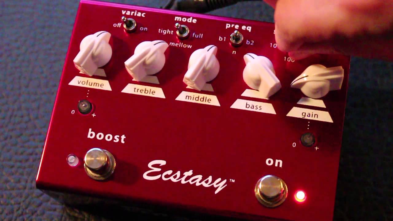 Bogner Ecstasy Red Pedal - GUITAR Demo