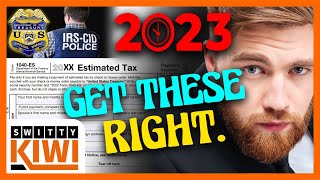 irs form 1040-es line-by-line instructions 2023: self-employment tax worksheet rules 🔶 taxes s2•e101