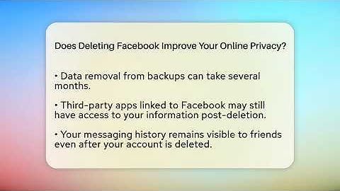 Does Deleting Facebook Improve Your Online Privacy? - Everyday-Networking