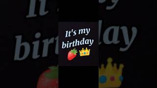 It is my birthday 🎉🌺 Tadaaa 🙈