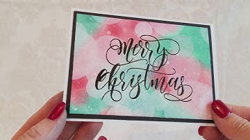 CAS Bokeh Christmas Distress Ink Cards (New Fav Technique)