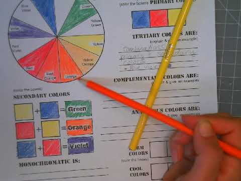 Color Theory Worksheet (7th Grade) - YouTube