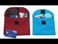 3 मिनट में सिर्फ एक कपड़े से पाउच बनाना सीखे बहुत आसानी से/cloth fabric pouch making at home