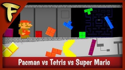 Pacman vs Tetris vs Super Mario - The Race