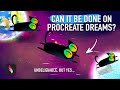 Easy procreate dreams animation tutorial space cats