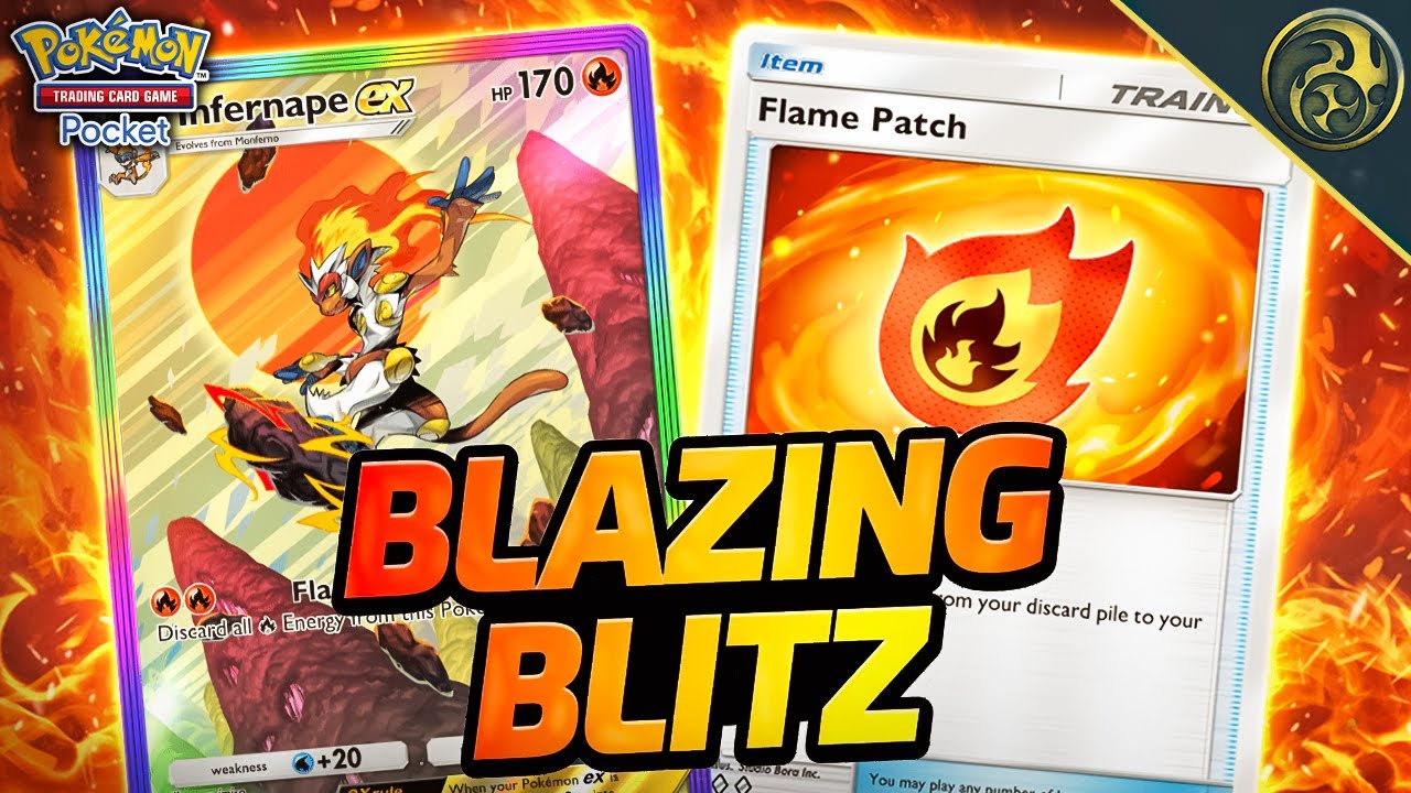 BLAZING BLITZ - Poor Man's Mega Blaziken! (MEGA RISING) | Pokemon TCG Pocket