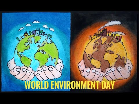 Environment Day Drawing || Father's Day Drawing || Step by Step Pencil  Sketch Tutorial | In this step by step drawing tutorial video, I have drawn  a father helping his child to