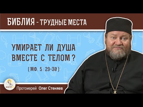 Умирает ли душа вместе с телом (Мф. 5:29-30)?  Протоиерей Олег Стеняев
