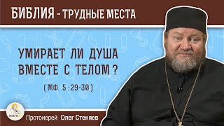 Умирает ли душа вместе с телом (Мф. 5:29-30)?  Протоиерей Олег Стеняев
