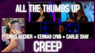 **Road to 10k** Reacting to 307 Reacts Creep Cover by Chris Bucher, Kennnah Lynn, and Carlie Shea