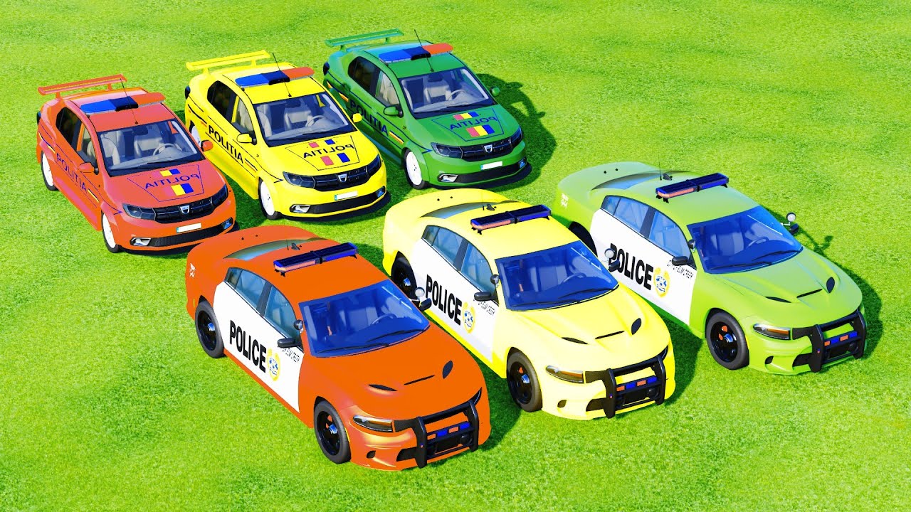 Garage with Colors   ALL VEHICLE POLICE CAR COLOUR FULL DODGE,DACIA POLICE CARS!   FS22