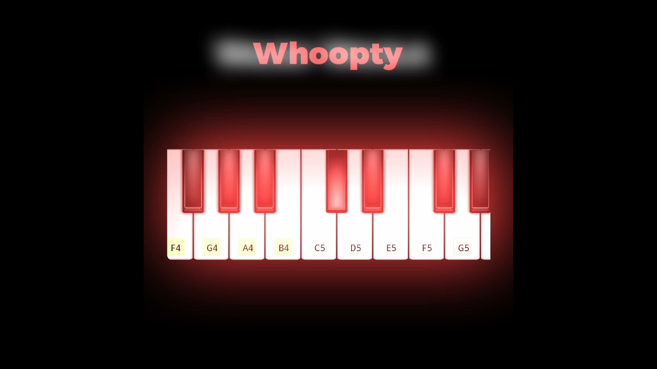 Whoopty song on Piano 🎹 