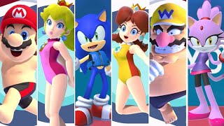 Mario & Sonic at the Olympic Games Tokyo 2020 - Swimming (All Characters)
