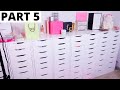 *SATISFYING* COMPLETELY REORGANIZING MY MAKEUP ROOM - PART 5 - VLOGMAS DAY 20