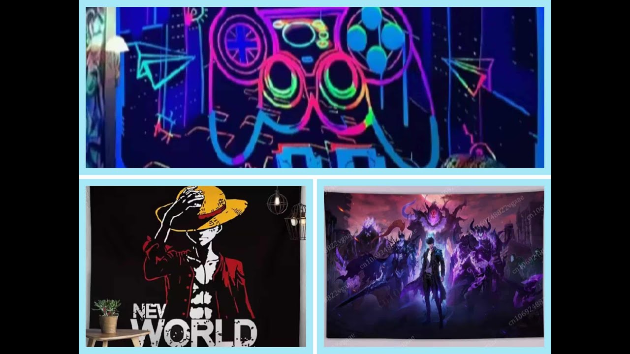 One Piece NEW WORLD Luffy | SOLO LEVELING | GAME ON | Tapestry Background