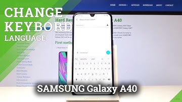 How to Change Keyboard Language in SAMSUNG Galaxy A40 - Samsung Dictionary Settings