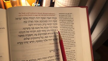 Uv’nucho to Etz Chaim, returning the Torah to the Ark on Shabbat morning.