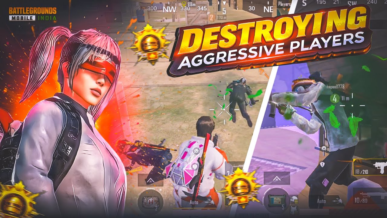 Destroying Aggressive Players in BGMI 😈 | Intense Close Range Fights