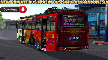 Released New Private Bus Mod In Bus Simulator Indonesia - Bussid Bus Mod - Bussid Car Mod - Bussid