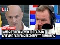 James O'Brien moved to tears by grieving father's response to Cummings' claims | LBC