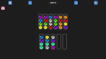 Ball Sort Puzzle - Color Game Level 76 Solution (Android)