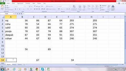 Free learn MS  Office 2010 simple mathematical formulas in excel 2010 in hindi