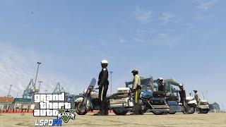 GTA V GTA 5 LSPDFR Training Day Motorcycle Patrol Training Course Race Timer Script Cops Episode 24 screenshot 4