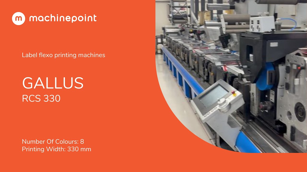 GALLUS RCS 330 Label flexo printing machines | GALLUS Machines