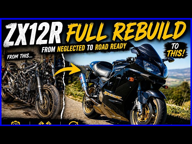 ZX12R Full Winter Project - From Neglected to Road Ready - YouTube