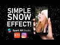 Snow Effect in Spark AR  for your Instagram Filter!