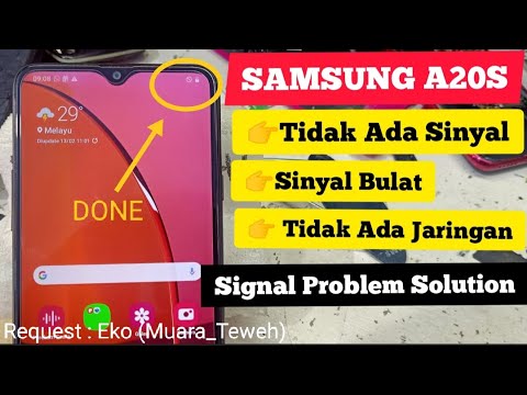 Samsung A20s Tidak Ada Sinyal // Samsung A20s Signal Problem Solution