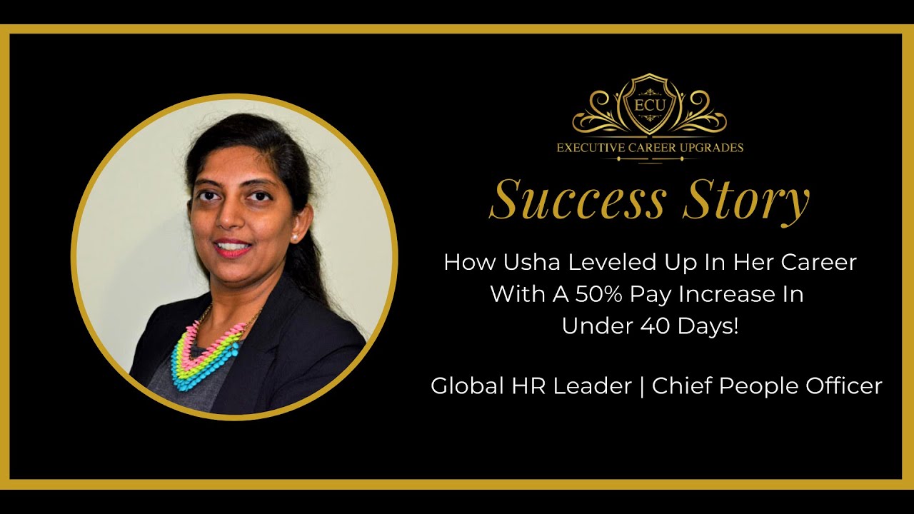 Usha - Global HR Leader | Chief People Officer - ECU Success Story