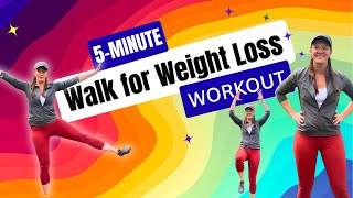 5-Minute Walking Workout for Weight Loss – Quick, Low-Impact Fat Burning Exercise 🔥 💪