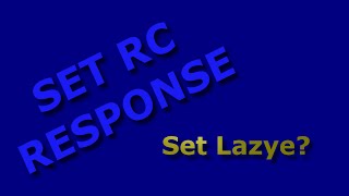 Set RC response! @SetSenses @SetWhite @SetZorah @Setpaint [Lost]