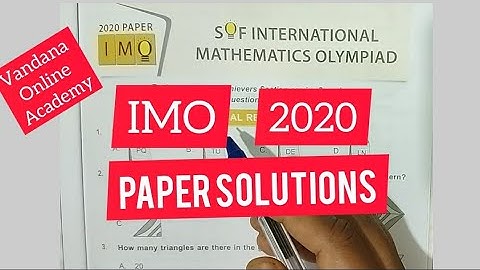 SOF MATHS IMO CLASS 3 l 2020 Full Paper Solution  INTERNATIONAL MATHEMATICS OLYMPIAD