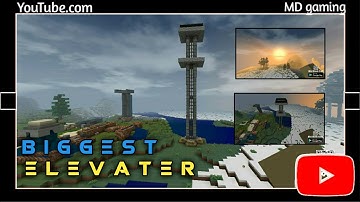 how to make biggest elevator in mini block craft 3d || biggest elevator ||