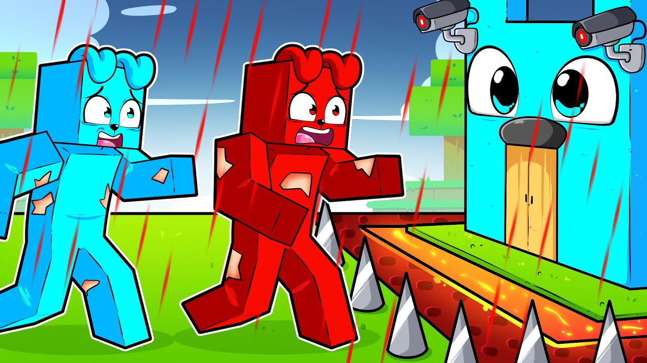 KRWAWY DESZCZ vs TAJNA BAZA w Minecraft!