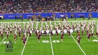 Bethune Cookman University Marching Band Behind View at National Battle of the Bands 2022