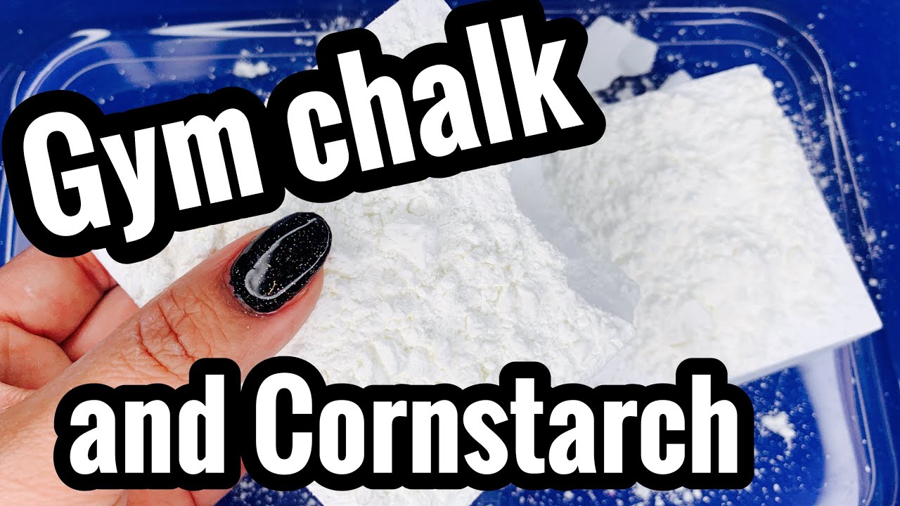 Fresh gym chalk and cornstarch CRUSHING ASMR YouTube