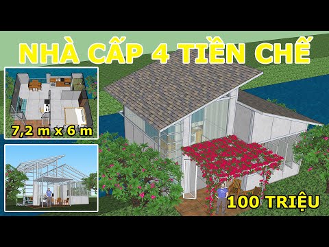 NHÀ CẤP 4 TIỀN CHẾ siêu nhỏ giá 100 TRIỆU - 7,2m X 6m