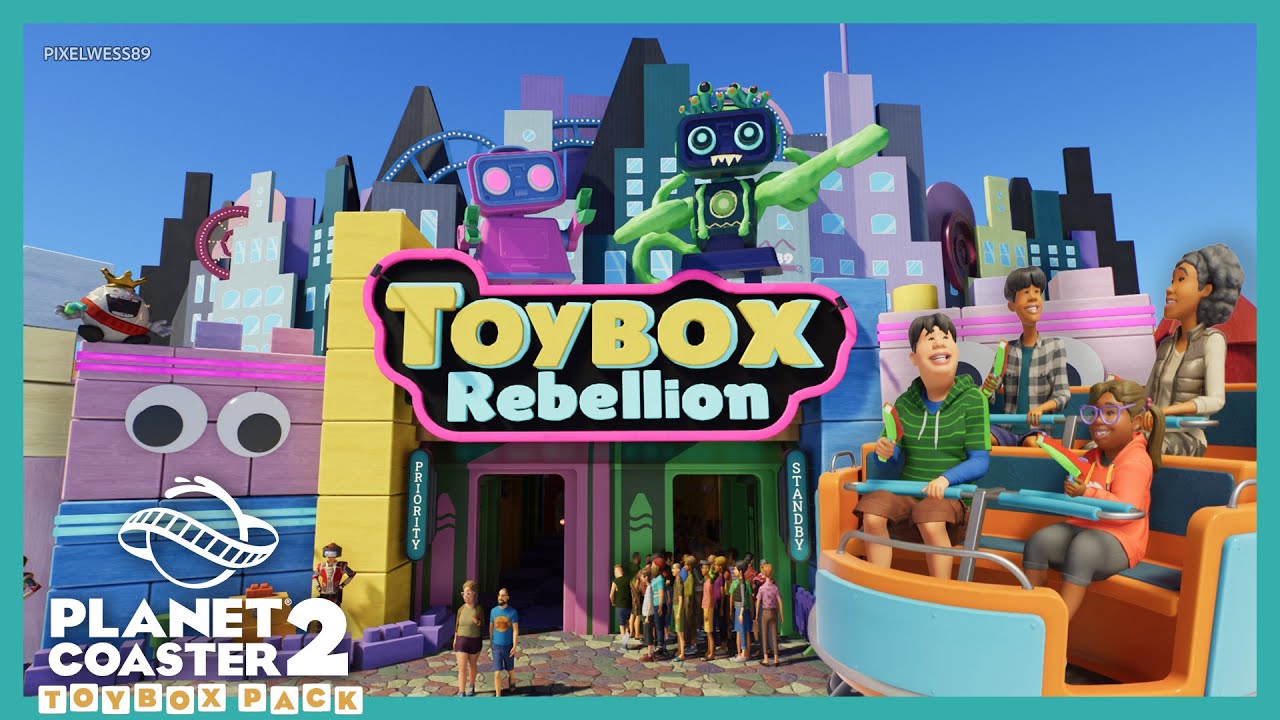 Toybox Rebellion – Interactive Shooting Dark Ride in Planet Coaster 2 🔫🧸🪀