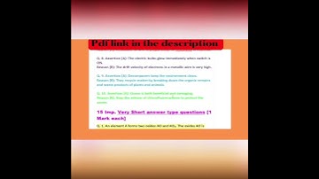 Important Questions for CBSE class 10 science 2023 PDF|preboard|Board Exams| #shorts #shortsvideo